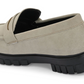 Men Round Toe Slip-On Loafers | Cream