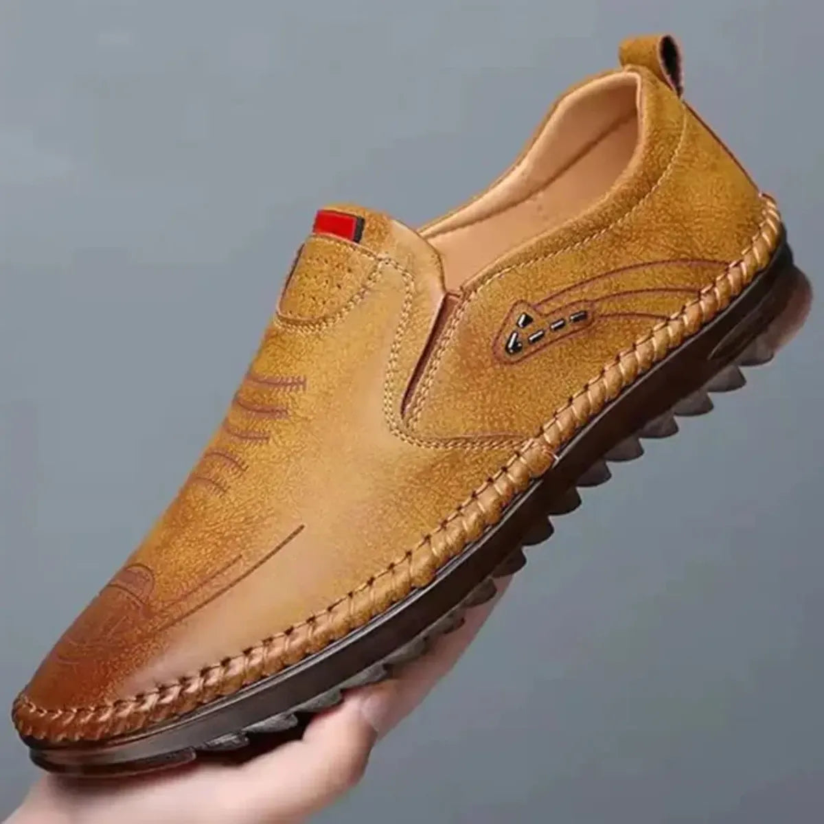 KASTAVA Premium Stylish Everyday Casuals For Men (Tan): Size-10
