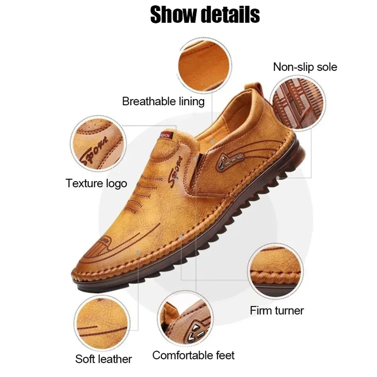 KASTAVA Premium Stylish Everyday Casuals For Men (Tan): Size-10