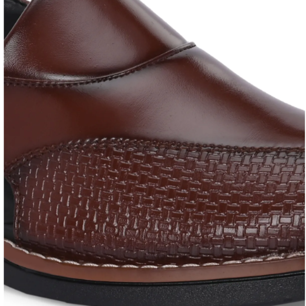 Men's Ethnic Shoe-Style Sandals Brown