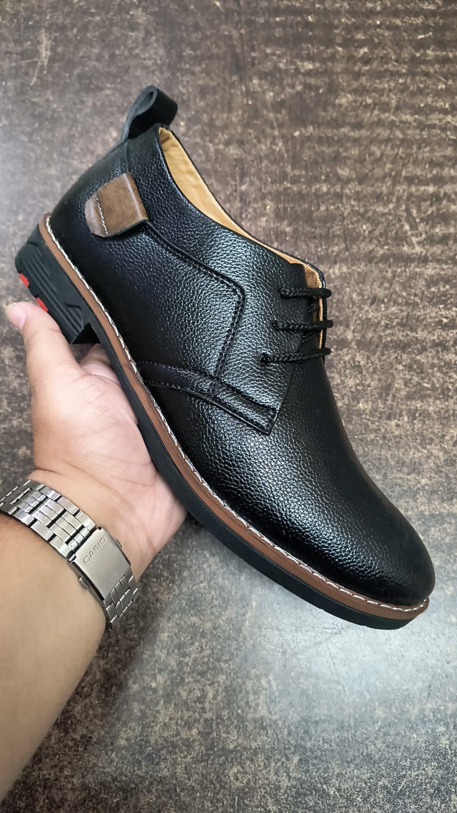 Mens Derby Semi Formal Black - Size = 10