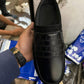 Mens Cloud Comfort Open Black Sandal - Size = 6