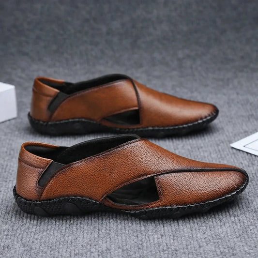 Aerowalk men's tan Peshawari sandals