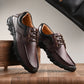 Men's Textured Lightweight Brown Loafers