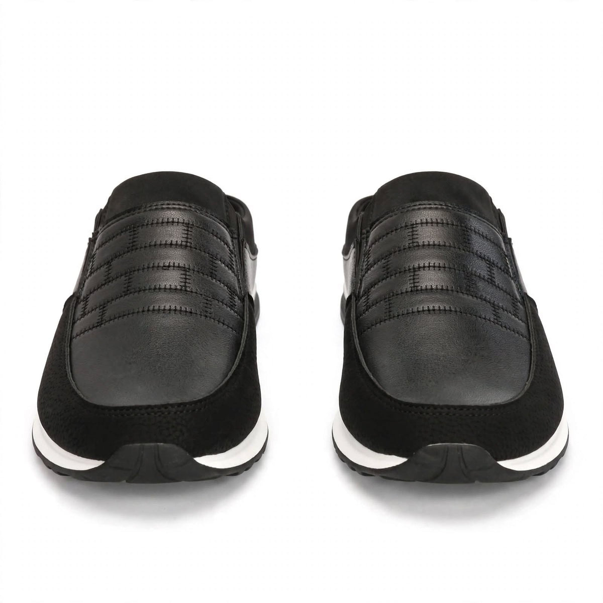 Men's Korean-Style Black Slip-On Shoes