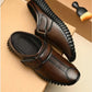 Men's Half Bantu Style Leather Loafer Casual Shoe