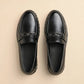 Men's Slip On Horsebit Black Loafers