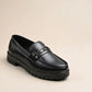 Men's Slip On Horsebit Black Loafers