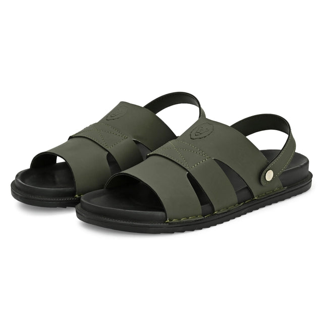 Synthetic Lightweight Green Slip-on Sandal