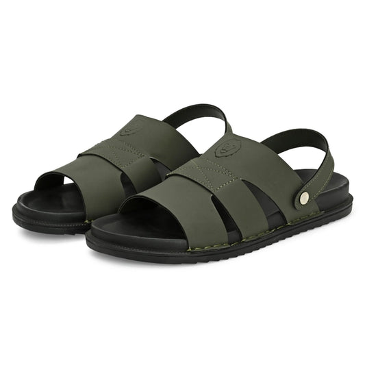 Synthetic Lightweight Green Slip-on Sandal