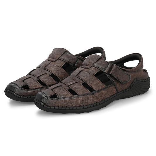 Men's faux leather Fisherman Brown Sandals