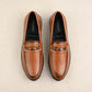 Men's Slip On Horsebit Tan Loafers