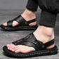 Men's Faux-Leather Sandals