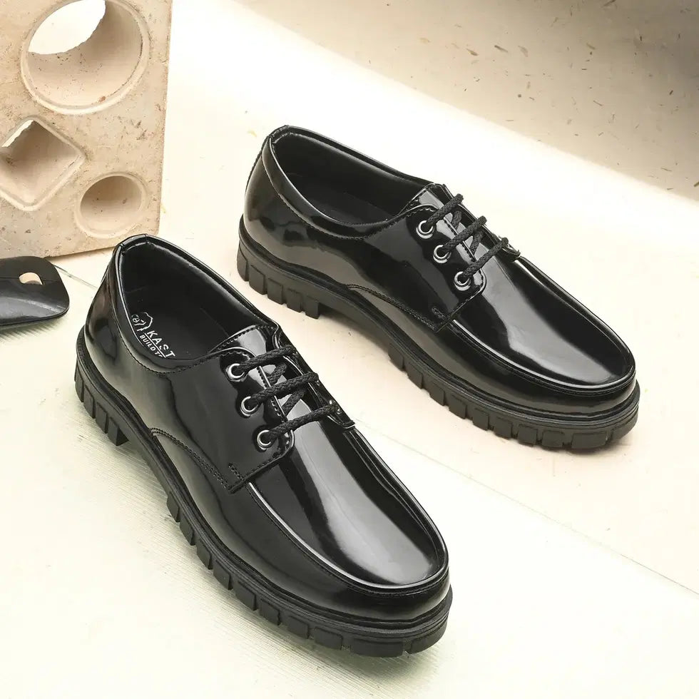 Men's Formal Derby Shoes | Lightweight Lace-Up Black