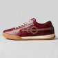 Men's Red Lace-Up Casual Sneakers