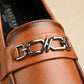 Men's Slip On Horsebit Tan Loafers
