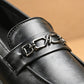 Men's Slip On Horsebit Black Loafers