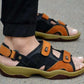 Orange Leather Sandals