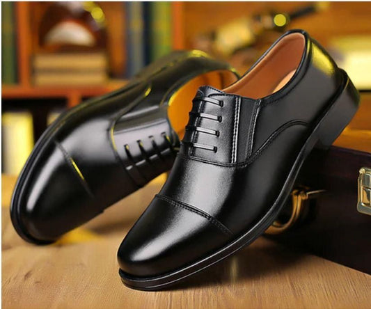 MEN'S BLACK LEATHER SHOES