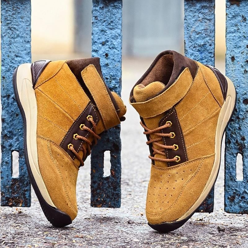 Men's Leather Lace-Up Casual Shoes