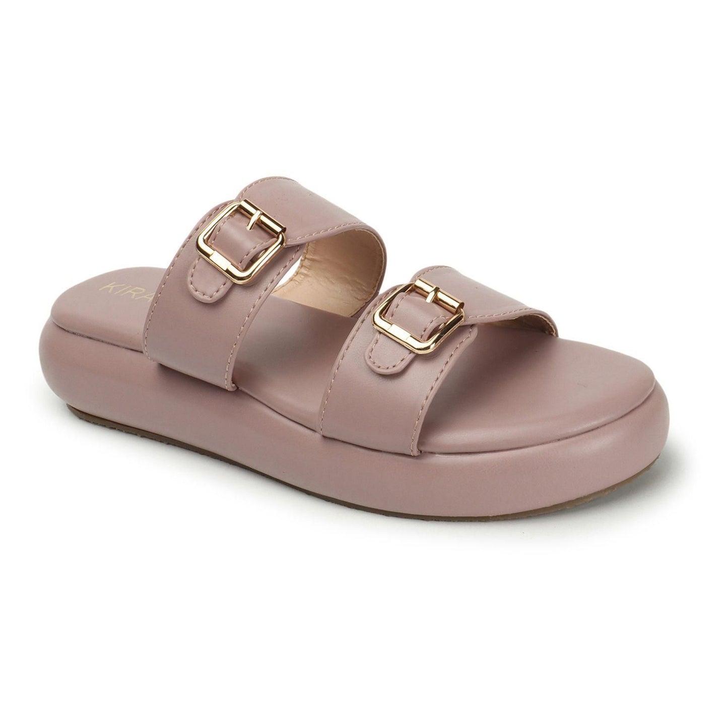 Kiravi Double Buckle Rose Sandals