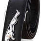 Belts for Men Genuine Leather Dress Belt With Pin Hook Jaguar Buckle