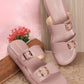 Kiravi Double Buckle Rose Sandals