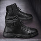 Monex Stylish Leather Black Boots For Men