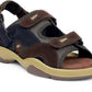 Woody Brown Leather Sandals