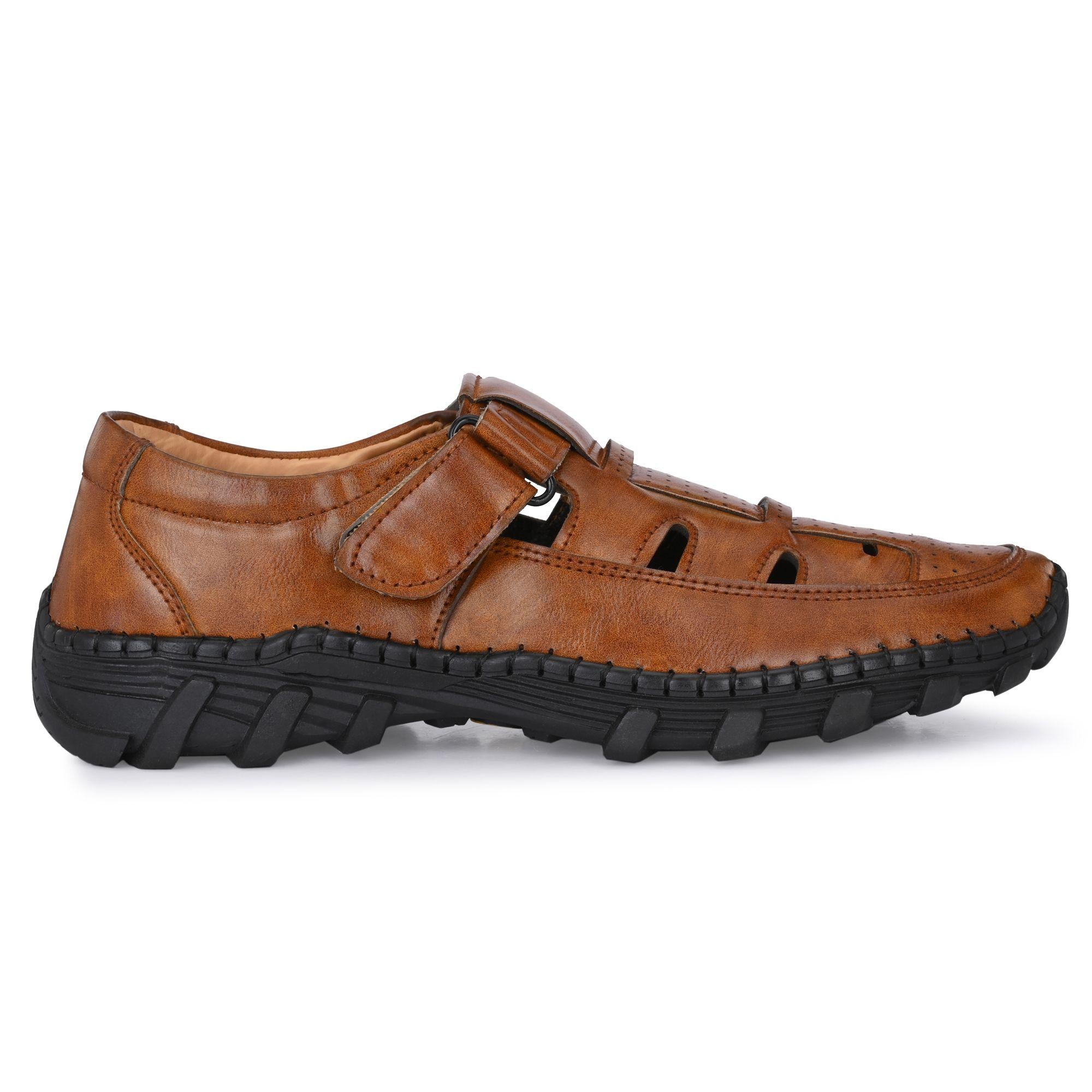 Tan Roman Sandals For Men Leather Hub