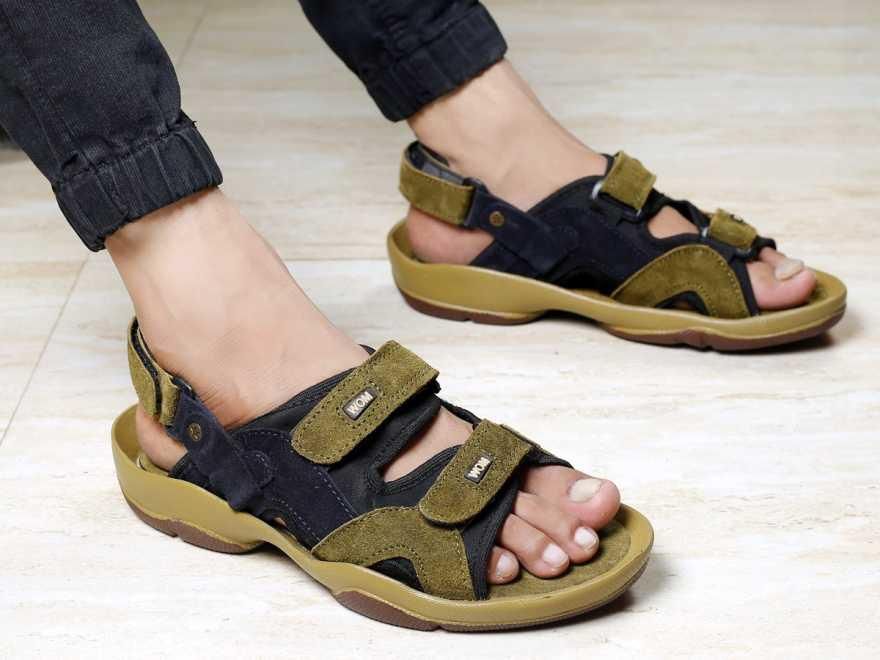 Green Leather Sandals – Leather Hub