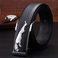 Belts for Men Genuine Leather Dress Belt With Pin Hook Jaguar Buckle