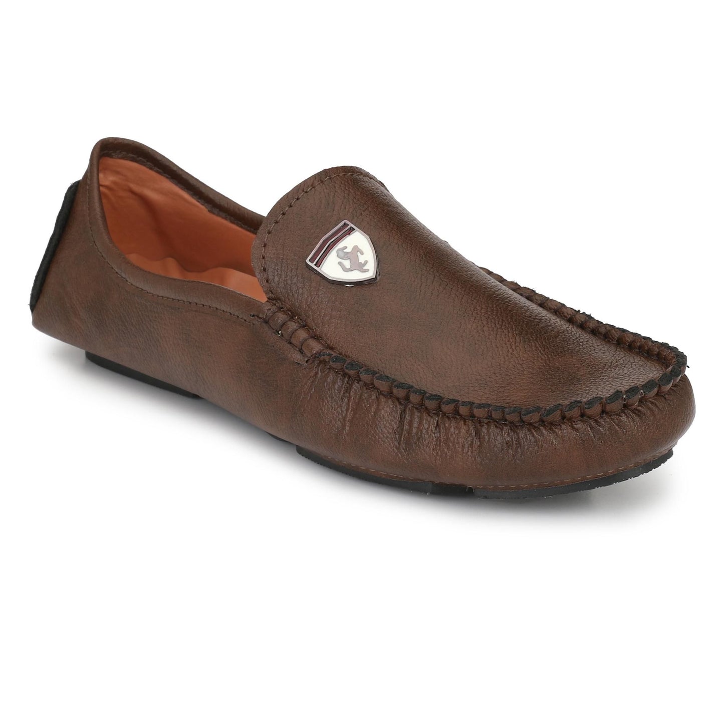 Brawo Brown Casual Loafer Shoes for Men's, Boys