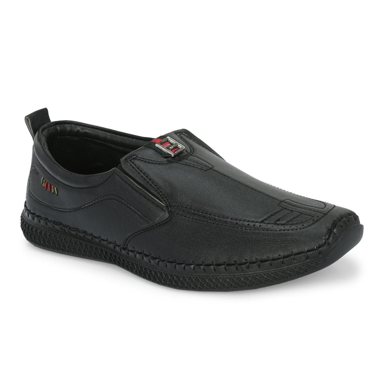 Knight Walkers Black Loafers for Men