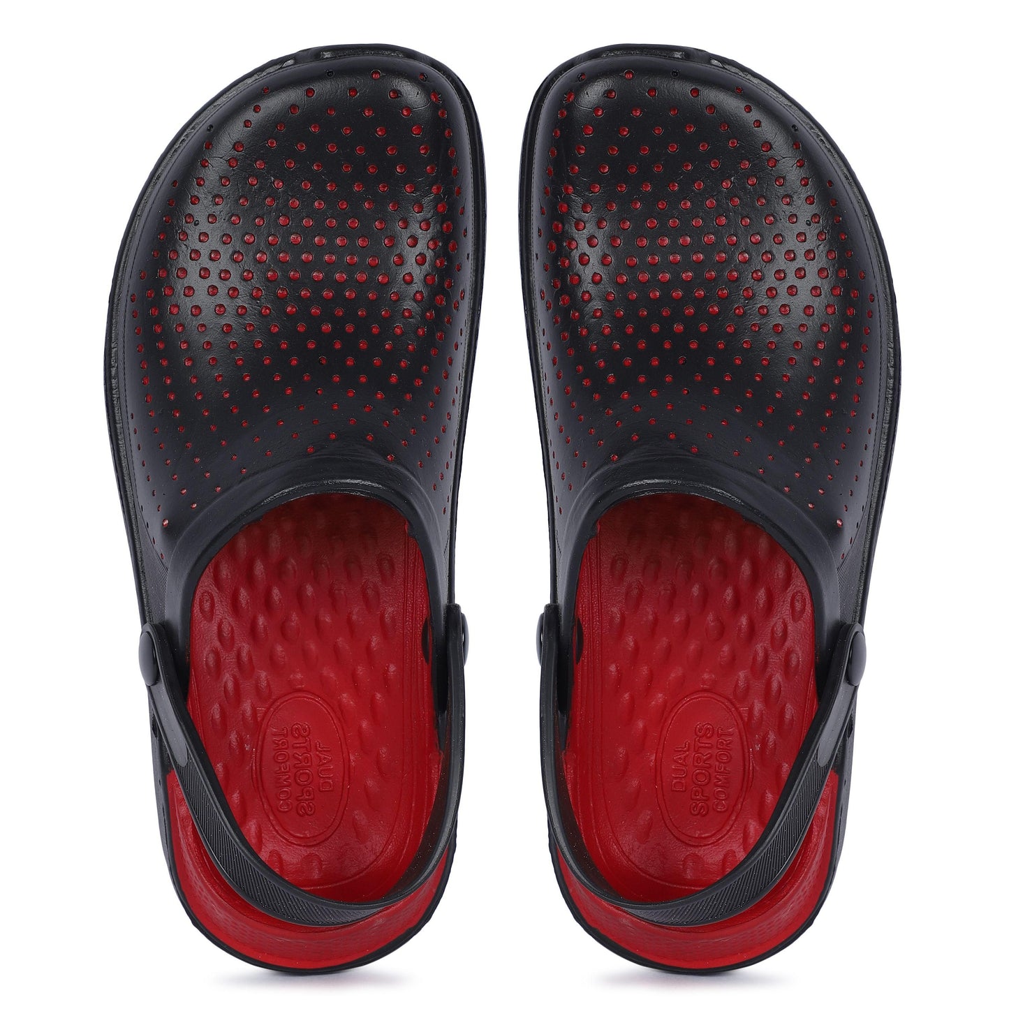 Monex New Latest Black Red Clogs For Mens