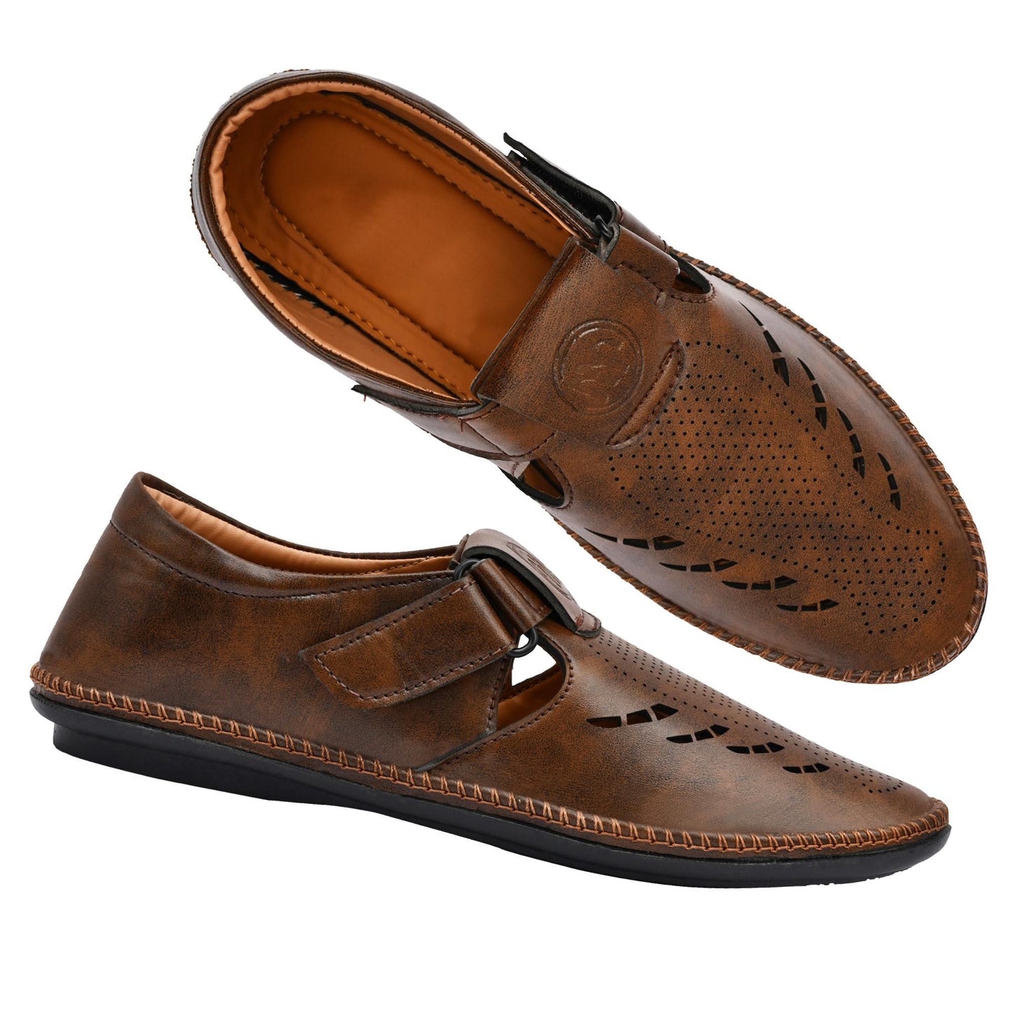 Men Brown Roman Sandal