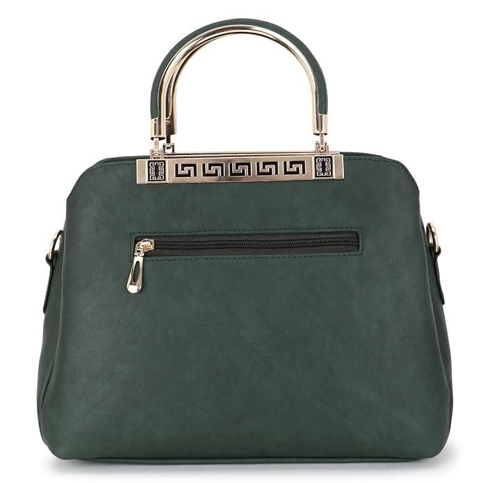 Shining Star Women's Satchel Combo Bag (Pack of 3) (Dark Green)